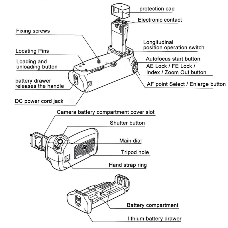 Вертикальный Аккумулятор для камеры Nikon D5500 цифровая зеркальная камера FCC прочная