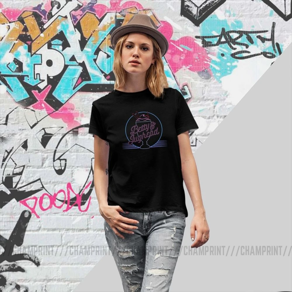 Riverdale T-shirts KPOP Jughead Milkshake Cool New Fashion Tshirt Women Grunge Rock Tees Top Cotton Original Clothes Female | Женская