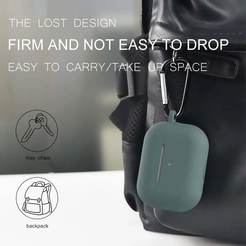 Мягкий силиконовый чехол для наушников Apple AirPods Pro беспроводная Bluetooth гарнитура