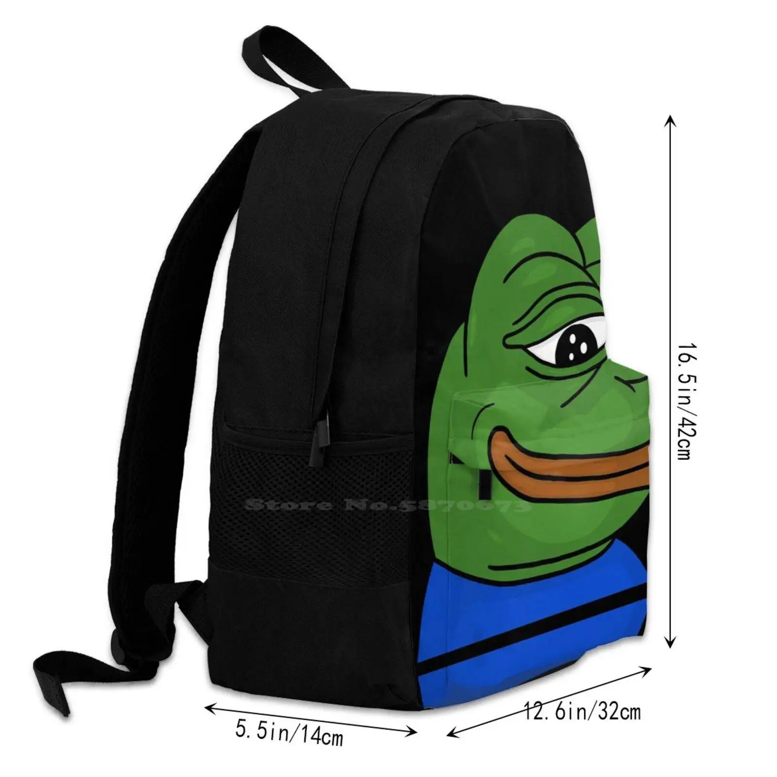 Рюкзак Feelsokayman для студентов школьная дорожная сумка ноутбука Monka Feelsgoodman Twitch Emote