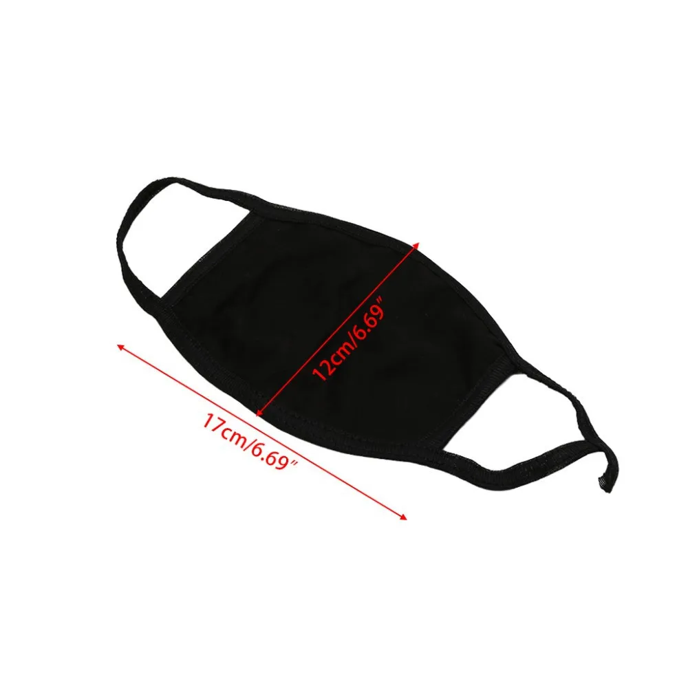 

Funny Pattern Mask Reusable Black Silk Mouth Face Masks dustproof Mouth Cover Respirator Mask Washable Halloween Party Earloops