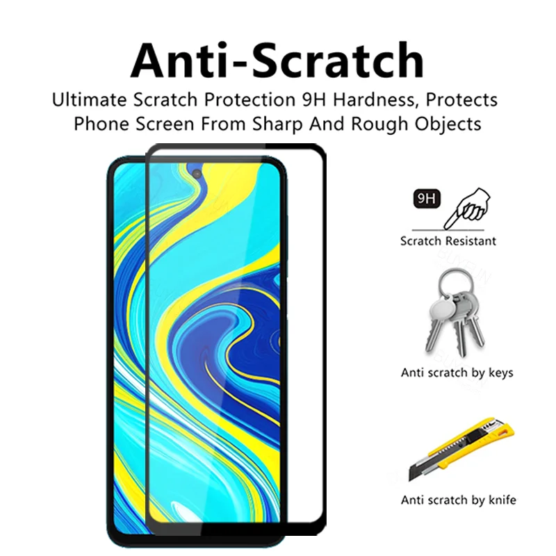 1-2 шт. закаленное стекло для Xiaomi Redmi Note 9S Защитная пленка Xiami Xaomi redme Readmi 9s 9A 9C 9 Pro Glas |