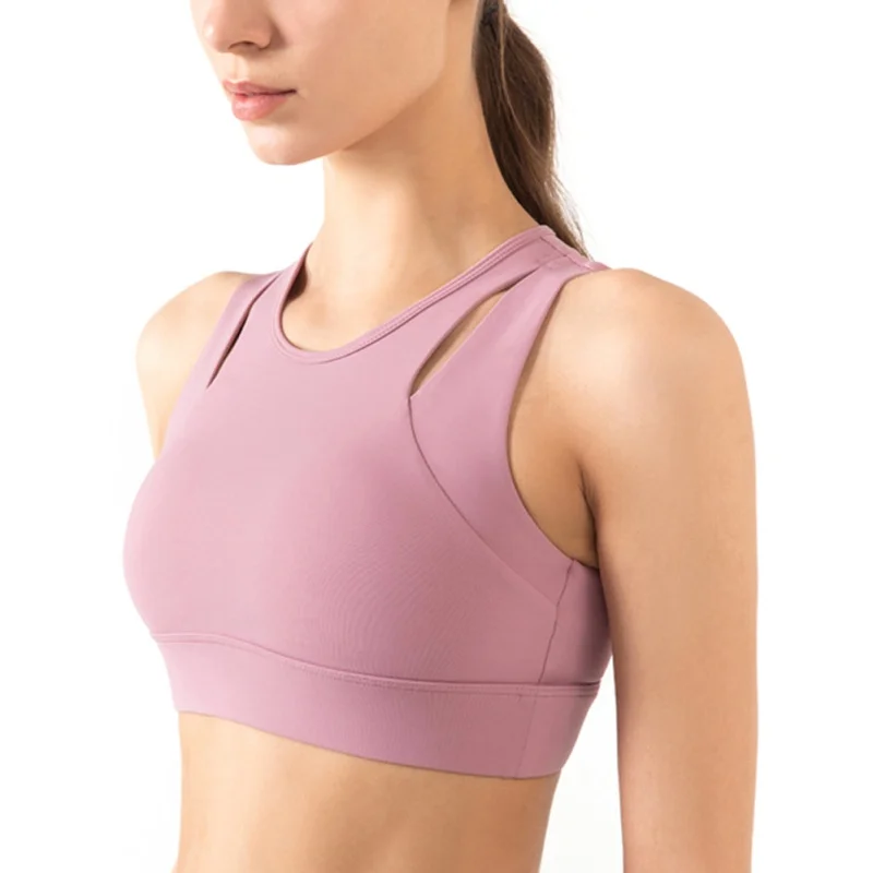 

High Strength Vest Anti Sagging Sports Underwear Running Shockproof Gathered Bra Shaping Fitness Bra