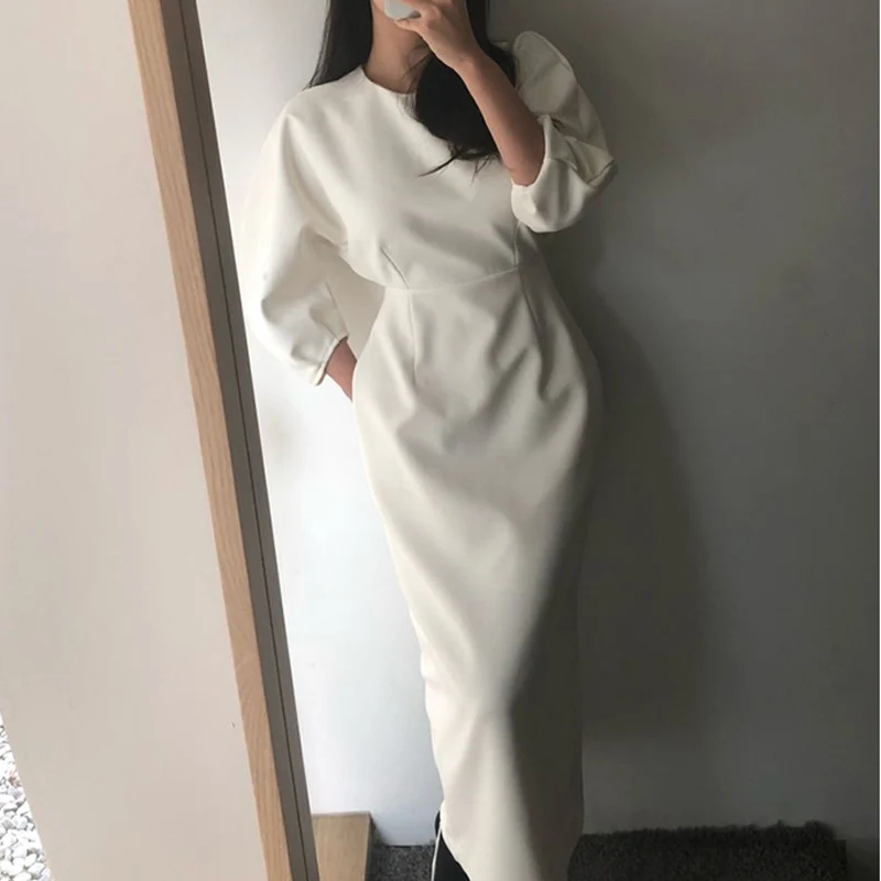 платье партии женщин элегантное длинное тонкая талия макси|Женские платья| |