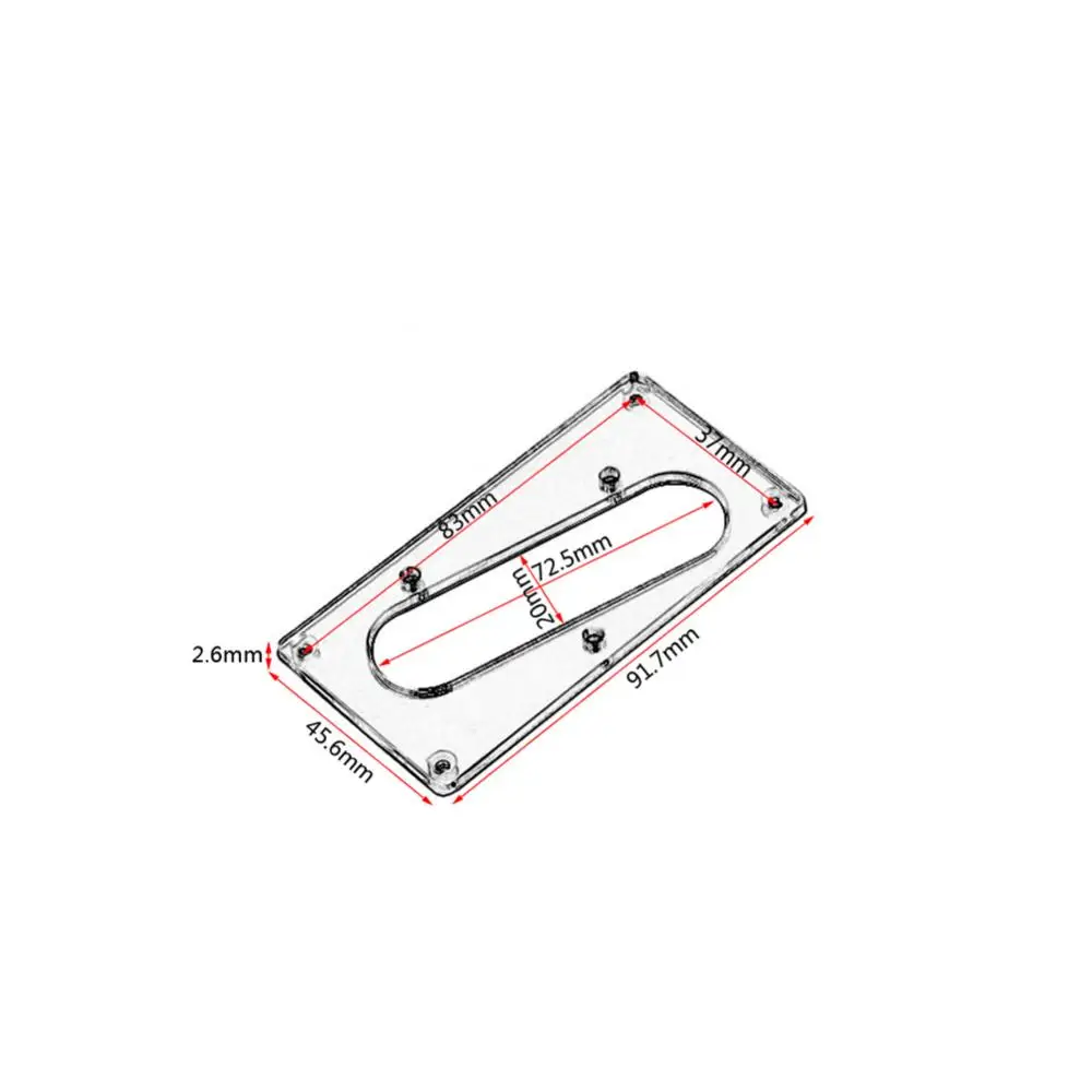 

Durable Mirror Pickup Frame Mounting Ring Musical Instrument Parts for Guitar Mirror Pickup