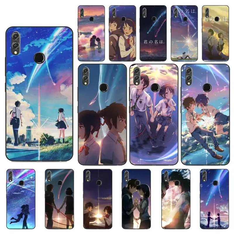 

YNDFCNB Your name, Japanese anime Phone Case For Huawei Honor 8X 8A 9 10 20 Lite 30Pro 7C 7A 10i 20i