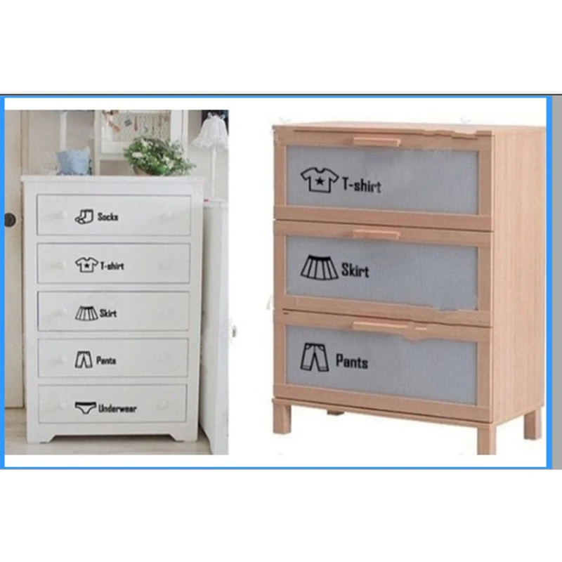 

60cmx 30cm Clothes And Shoes Wardrobe Cabinets Decorative Wall Stickers Paper DIY Removable Home Furnishing decoration Stickers