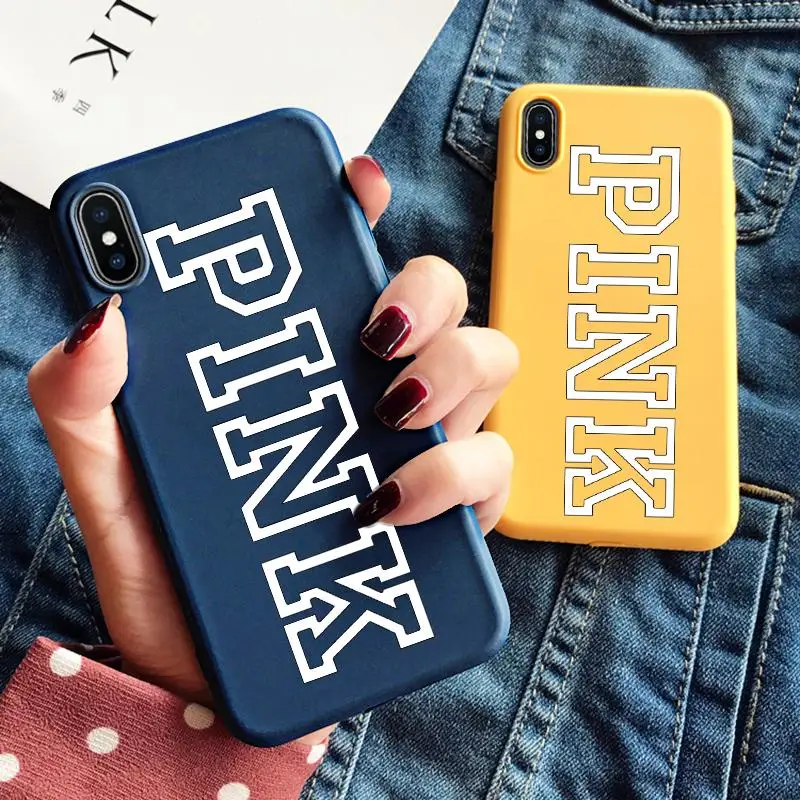 Для TPU iPhone X XS Max XR 6S 8 7 Plus, Розовый силиконовый чехол для телефона, мягкий чехол, матовый цветной чехол для iPhone 6 Plus