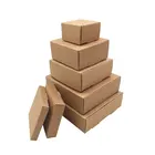 Подарочная коробка из крафт-бумаги, 50 шт.