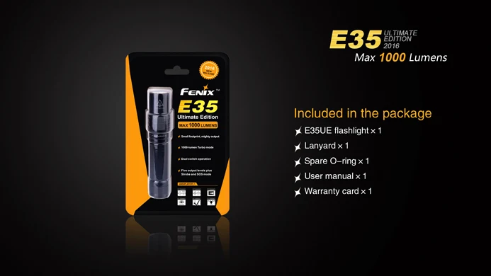 Новый фонарик Fenix E35UE Cree XM L2 U2 LED 1000 Lumens E35 UE|Фонарики и осветительные приборы| |