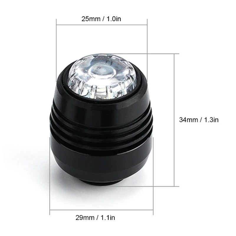 

4Pcs Skateboard LED Lights Night Warning Safety Lights for 4 Wheels Skateboard Longboard