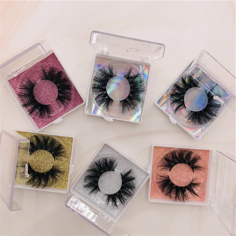 6 Pairs/Lot Mink 3D Lashes Dramatic Long 25mm Eyelashes Private Label Square Boxes | Красота и здоровье