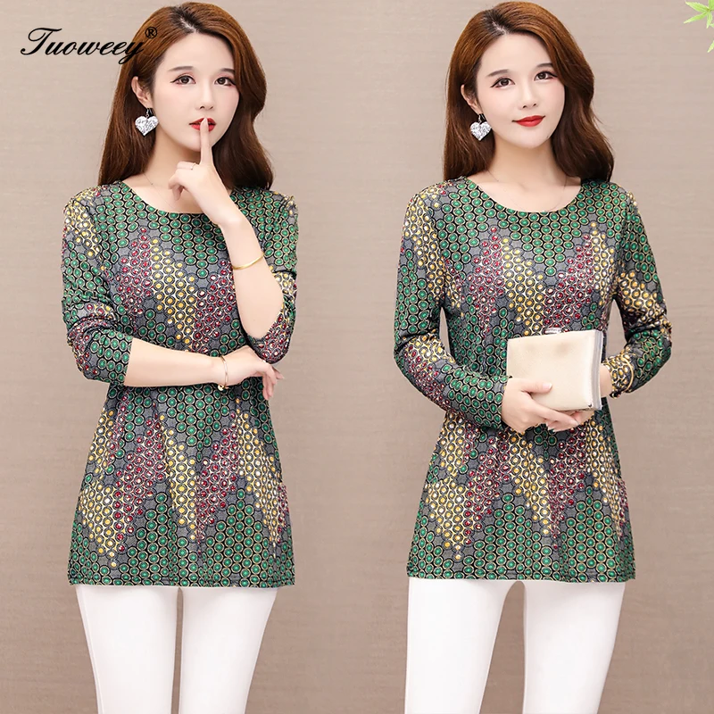 Женская Цветочная блузка с бриллиантами новинка 2020 элегантная повседневная