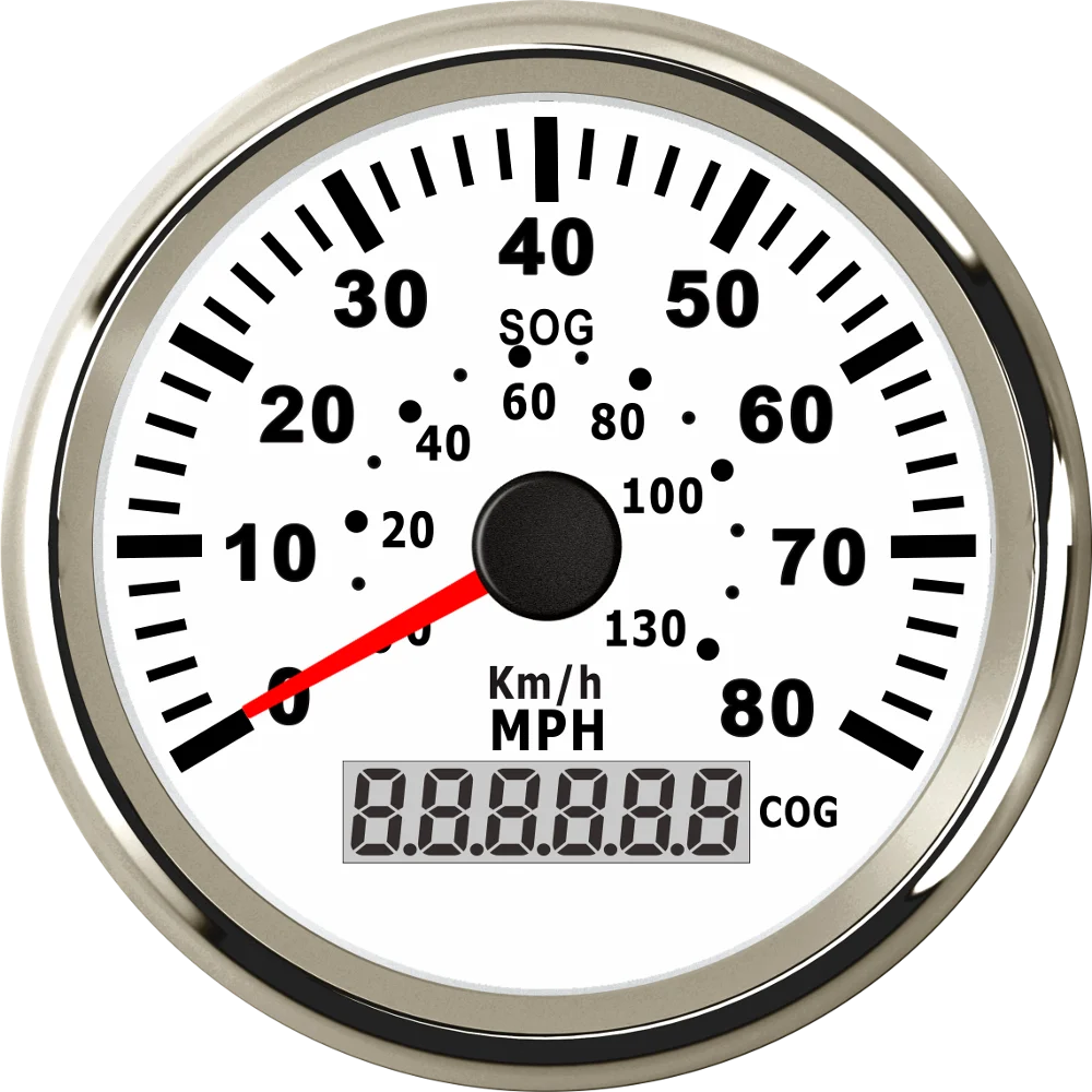 Спидометры автомобильные 0-80 миль/ч 1 шт. бесплатная доставка Gps белые индикаторы