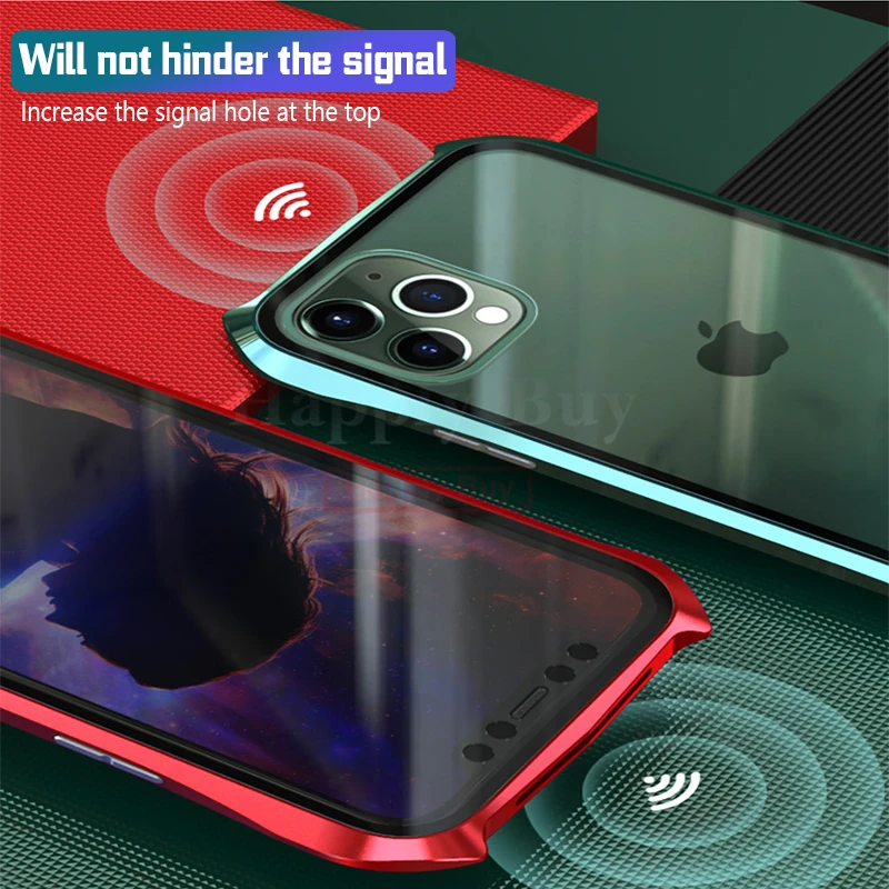 360 полный защитный чехол для телефона для iPhone 11 Pro Max чехол Магнитный чехол s для iPhone 11 Pro Max чехол металлический Bumber