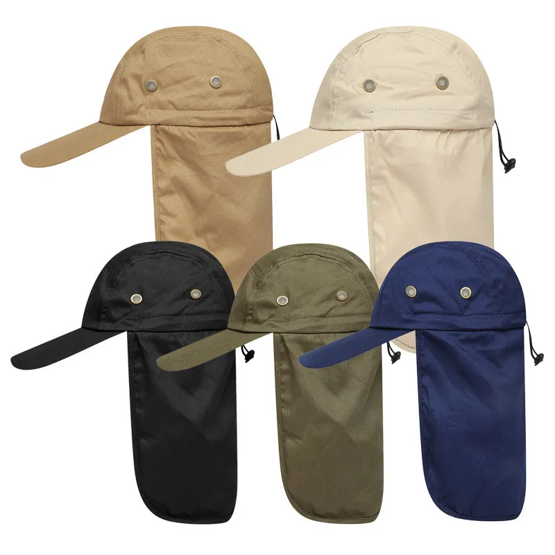 Sun Hat Bucket Summer Men Women Fishing Boonie UV Protection Long Large Wide Brim Bob Hiking Outdoor Baseball Cap | Спорт и