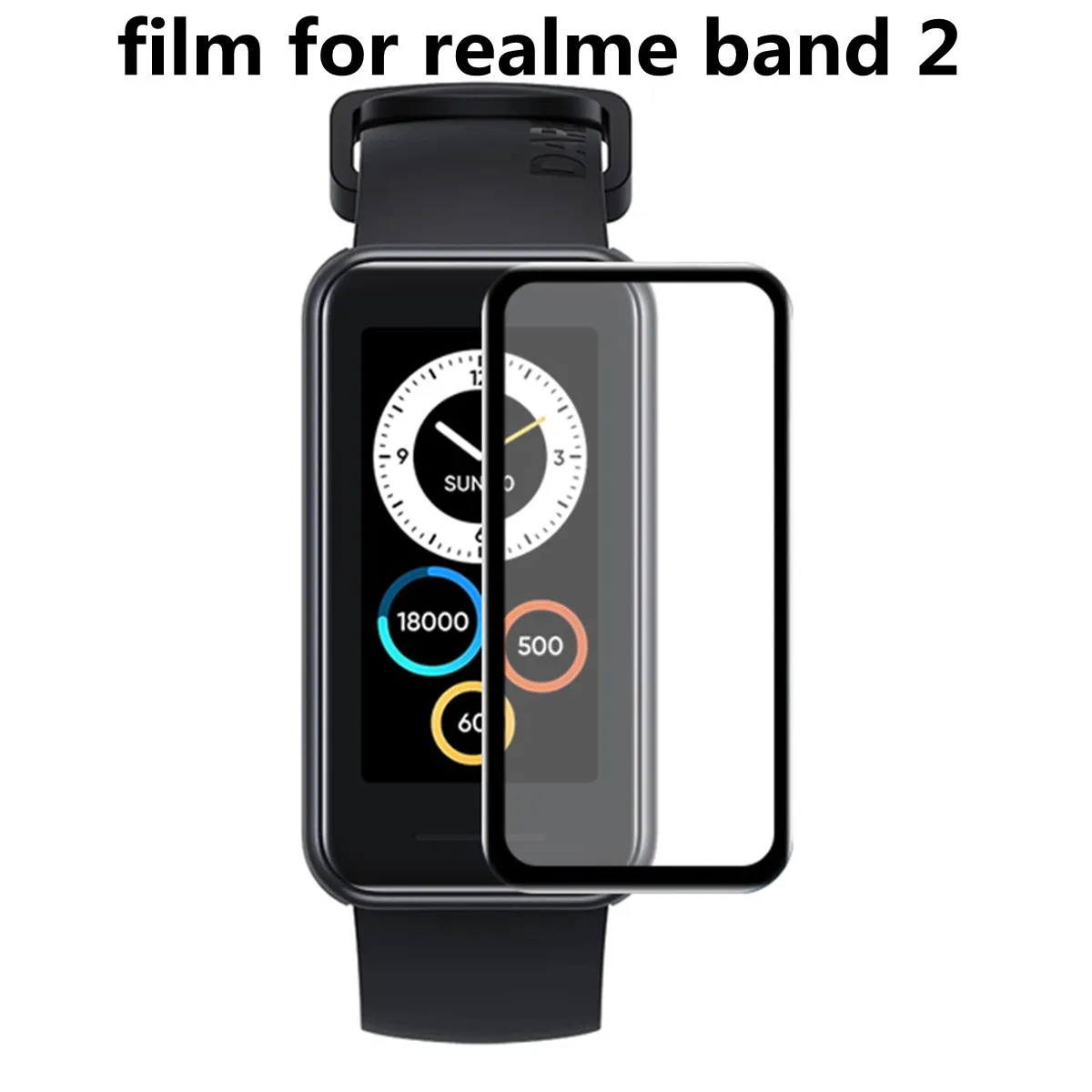 

1/2/3 pcs Screen Protector Cover 3D Curved Anti-Scratch Film for Realme band 2 Guard films For Realme band 2 Screen Protector