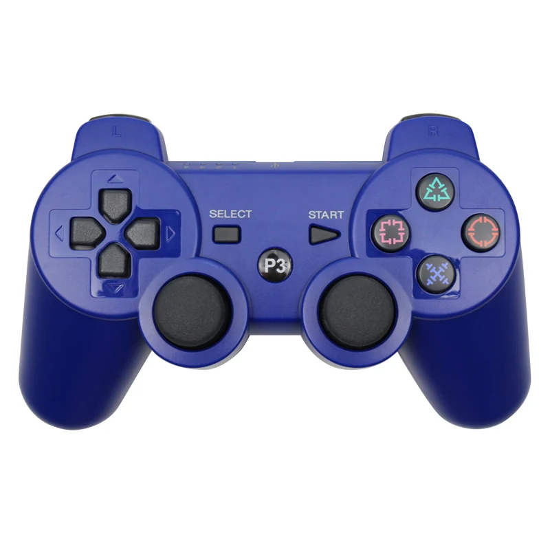 Blue Беспроводной Bluetooth пульт дистанционного управления игровой джойстик контроллер для PS3 контроллер игровой консоли джойстик для PS3 консоли геймпады для ПК - Цвет: Blue