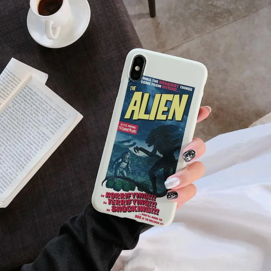 

Monster illustration astronaut Case For Iphone X 11 12 mini pro Xs Max Xr 8 7 Plus se Soft Phone Cover Luxury Couple Fundas Capa