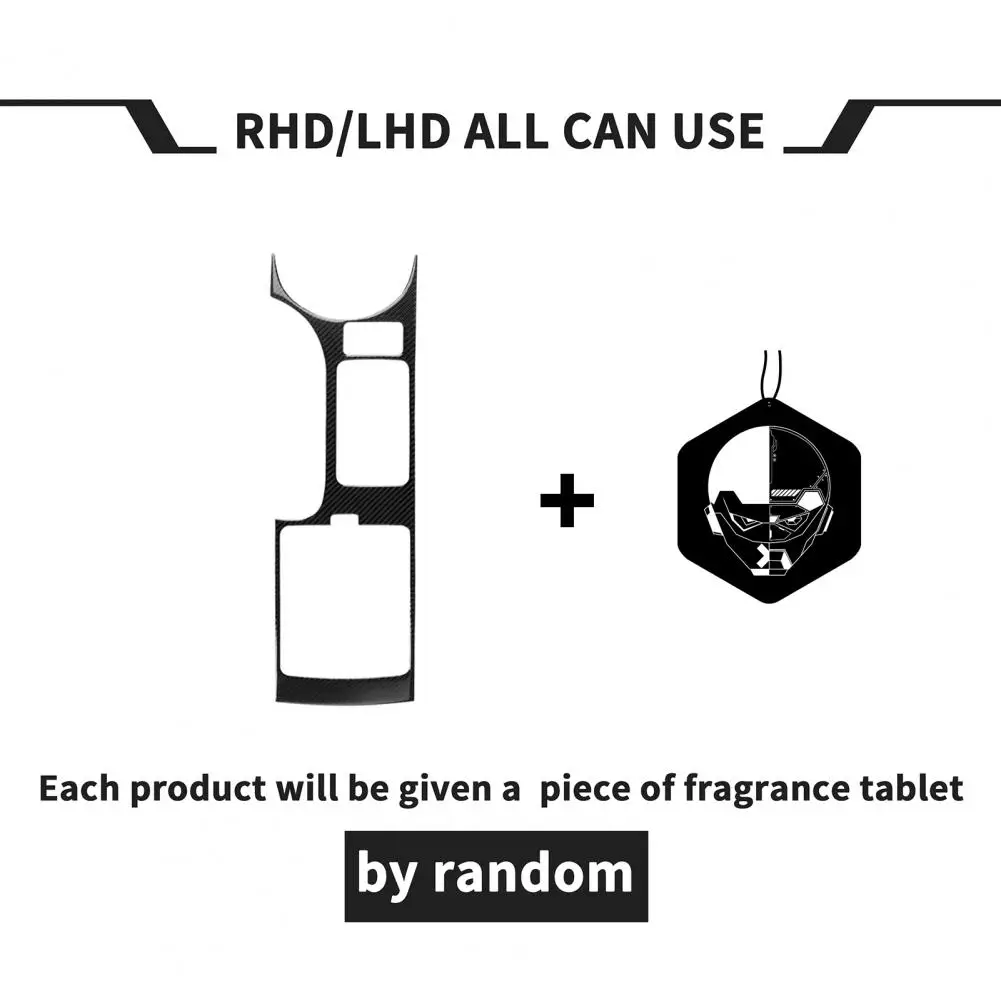 

Control Panel Sticker Protective Anti-scratch Black Shift Knob Panel Frame Cover Sticker for Nissan 350Z 2006-2009