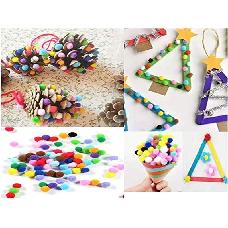 2000 шт. 1 см разноцветные шерстяные шарики Мини Круглые ручной работы инструменты