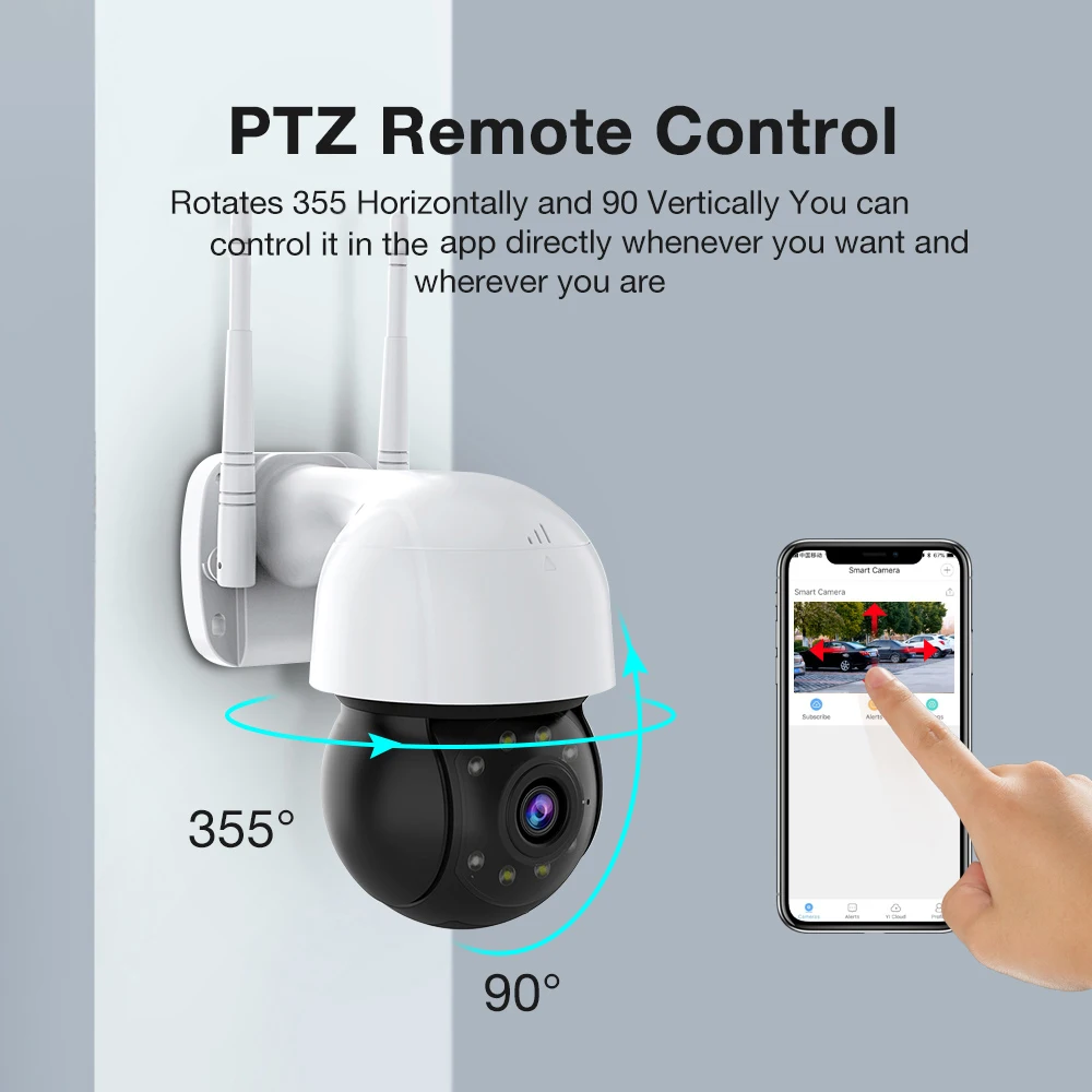 

FEISDA 2MP3MP IP Camera PTZ 4x Zoom Wireless Wifi Camera Outdoor Infrared HD Night Vision CCTV Security Camera