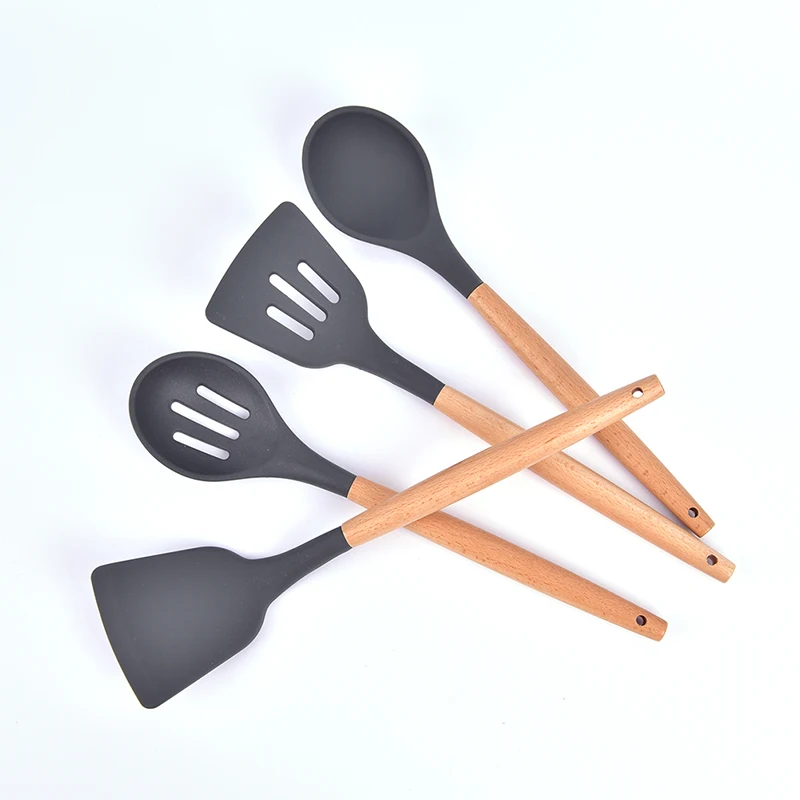 Силиконовый кухонный набор Инструменты для приготовления пищи посуды лопатка