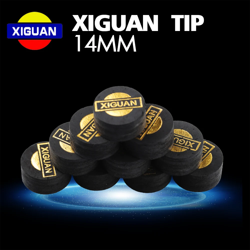 

XIGUAN 14mm Pool Cue Tip 8 Layers High Quality Billiard Tips Professional Billiard Accessories For Champion