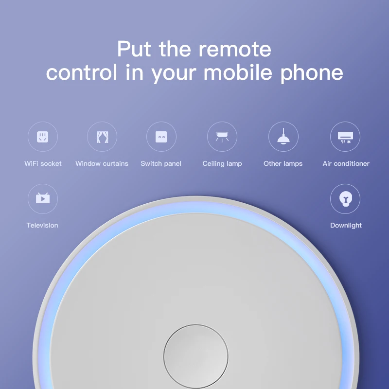 

ZigBee Gateway Bluetooth Smartthings Hub Tuya Smart Home Smart Life App Wireless Remote Controller Voice Control Echo Alexa