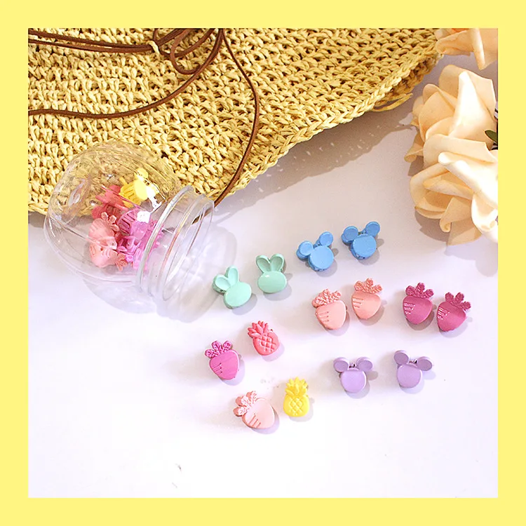 

Sainmax Multi Color Mixed Type 20 pcs/box Hair Claw Sweety Headwear for Kids Little Hair Clip for Princess