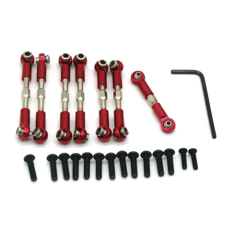 

Wltoys 144001 144002 RC remote control car metal upgrade accessories steering gear steering rod 7 set