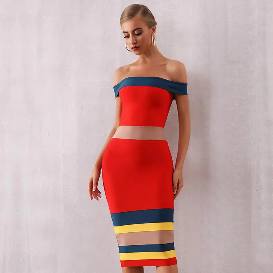 Женское вечернее Бандажное платье adyce вечерние Белое Облегающее с коротким