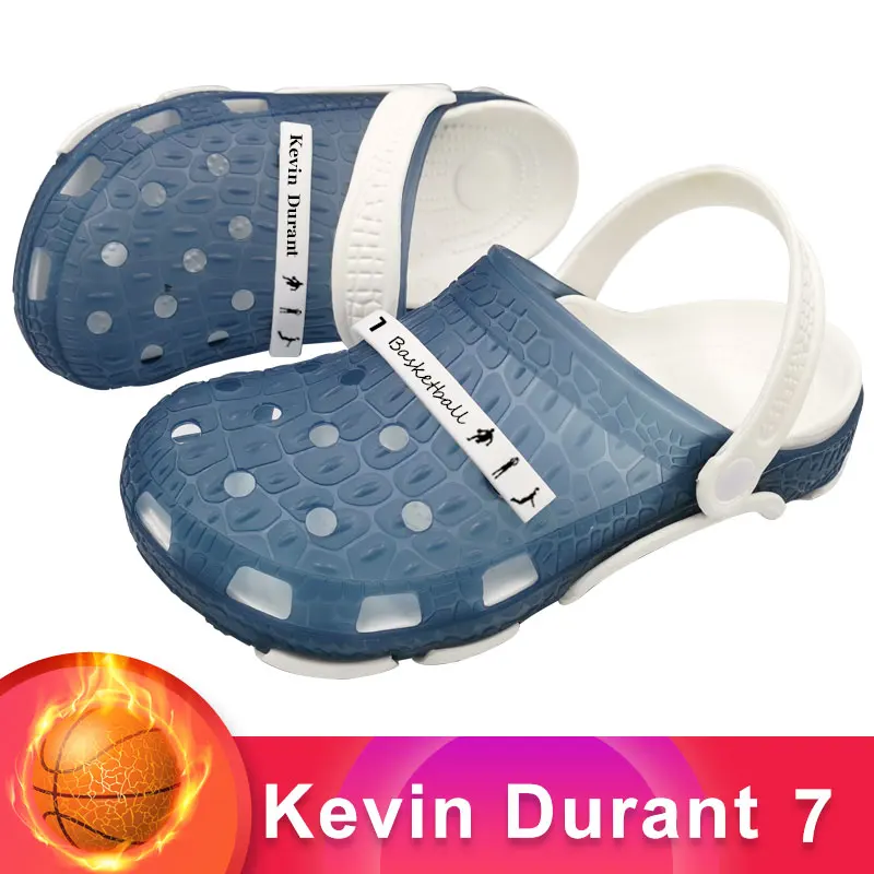 Модные мужские сандалии Kevin Durant 7 обувь для массажа Buty Sandalias Croks Sandales Homme Erkek Ayakkabi