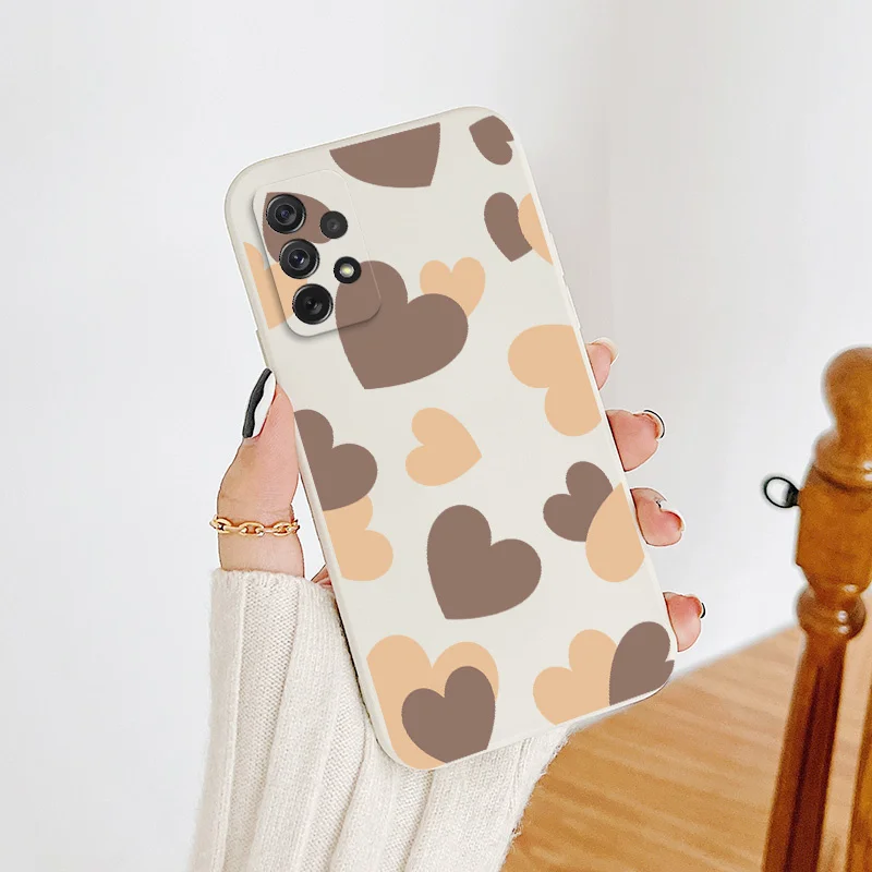 

Pink Love Case For Samsung A72 A52 A42 A32 A22 A21S A02S A12 A02 A71 A51 A41 A31 S21 S20 FE S10 S9 Ultra Plus Soft Phone Cover