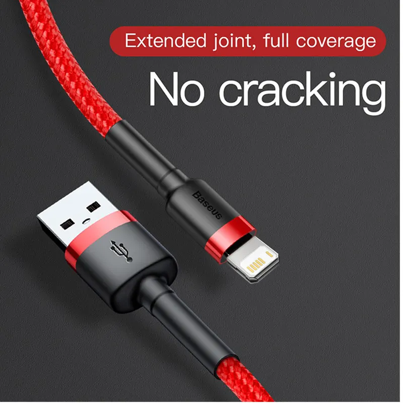 USB-кабель Baseus для iPhone 11 Pro Max XR X 8 12 Mini iPad 2 4 А зарядное устройство быстрой зарядки
