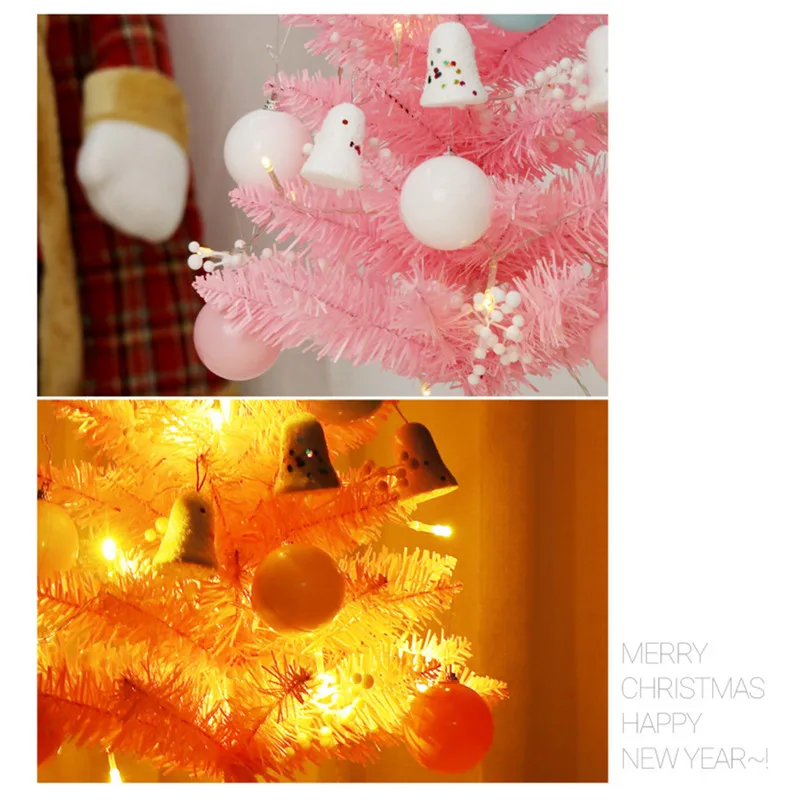 60 см розовая Рождественская елка для детей подарок украшение дома торговый центр