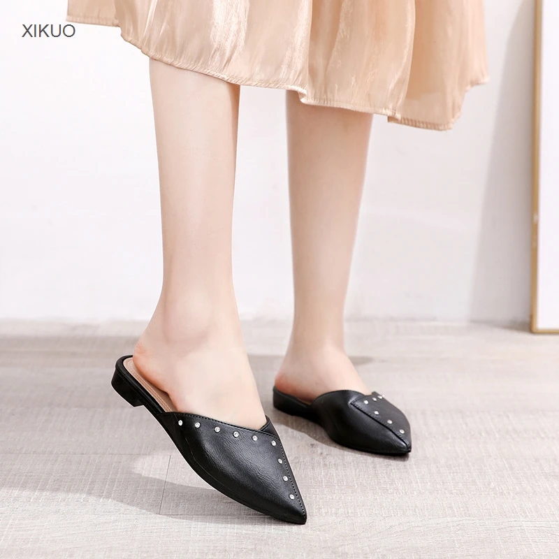 

2021 diamond Baotou fashion slippers women wear comfortable fairy sandals in summer