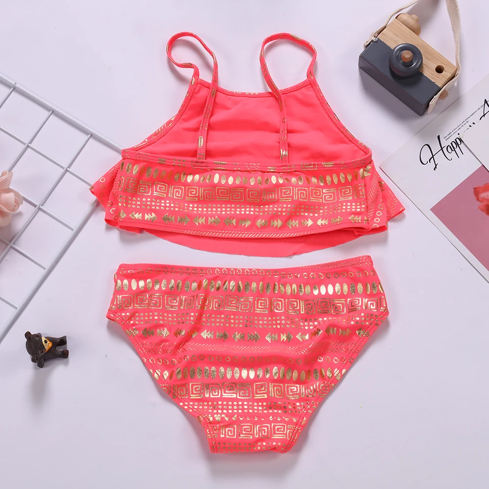 Купальник для девочек-подростков 5-12 лет купальник из двух предметов девочек