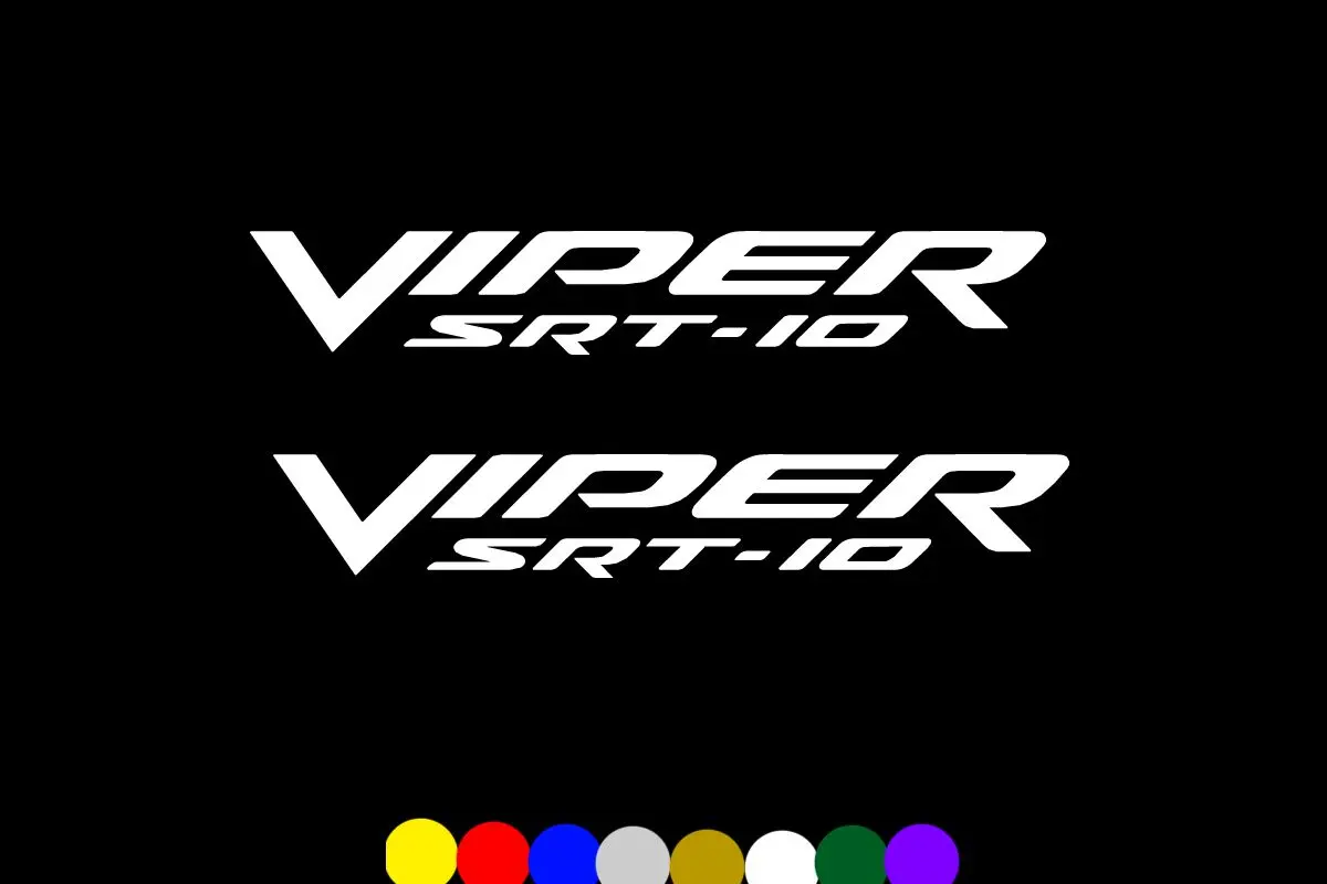 

Наклейка для 2xDodge Viper 10 (2) 12 "наклейка s Decal
