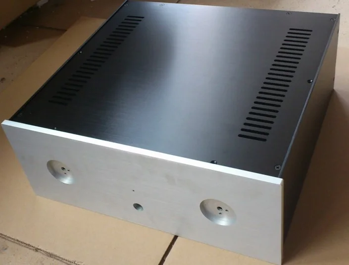 

Vogue 430*165*410mm 4316 All Aluminum Preamp Amplifier Chassis Box DIY Enclosure With Feet Power Base Amplifier Case Shell