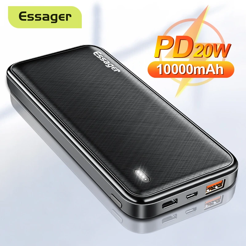 Портативное зарядное устройство Essager PD 20 Вт, 10000 мАч, портативное зарядное устройство, Внешнее зарядное устройство для батареи 10000 мАч, портативное зарядное устройство для iPhone, Xiaomi mi, портативное зарядное устройство | Мобильные телефоны и аксессуары | АлиЭкспресс