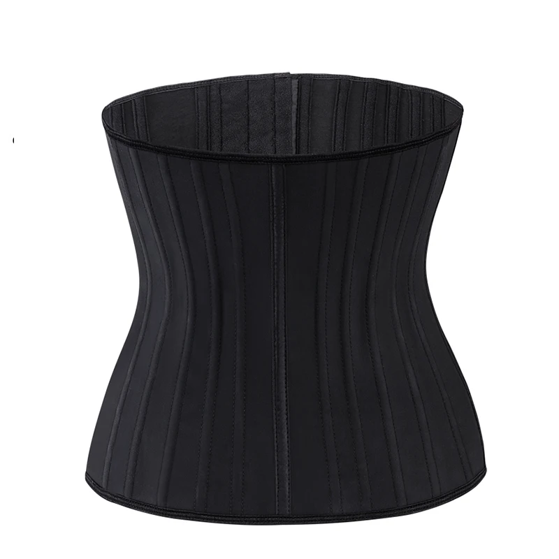 

Women's Waist Trainer Newe Arrived 25 Steel Boned Black Latex Underbust Corset Training Cincher Shaper