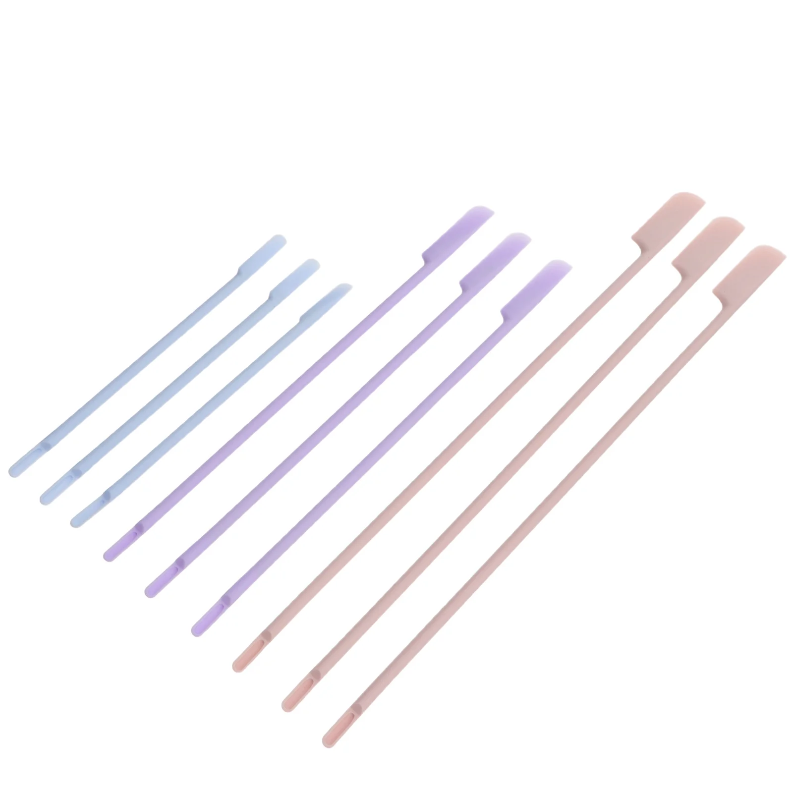 

Шпатель Косметический Силиконовый многоразовый для макияжа, 9 шт.