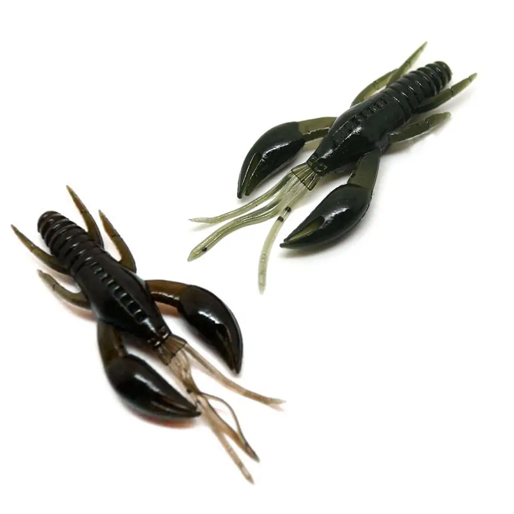 4 шт. рыболовные приманки мягкие необычной формы раки стеклянные креветки
