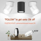 Складной Светодиодный точечный светильник s 220 в 110 В 5101525 Вт, потолочный светильник, поверхность светильника установленные прожекторы s, светильник нее освещение для гостиной