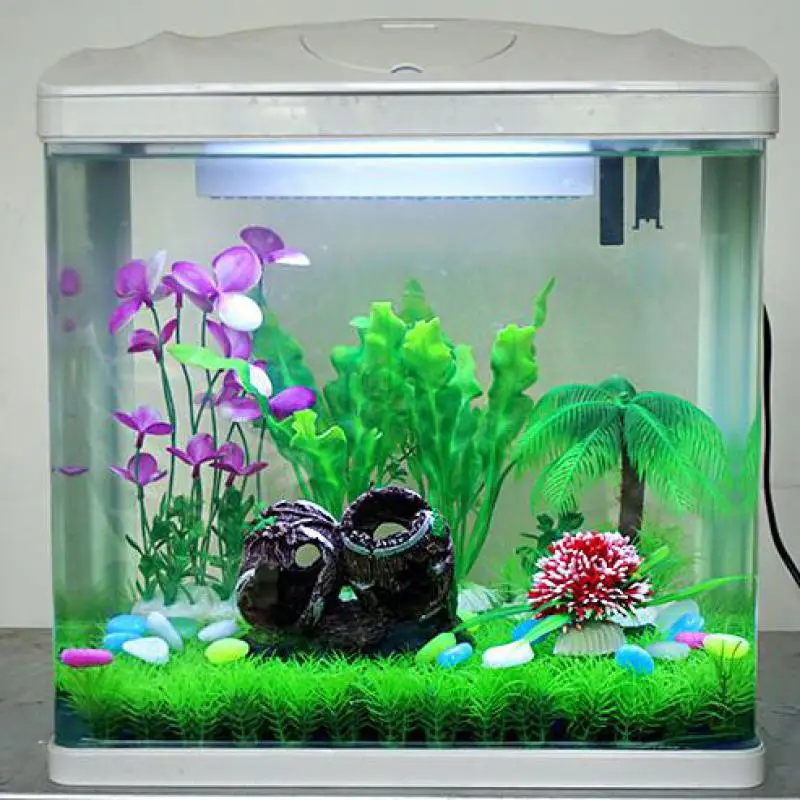 Аквариумный искусственный двойной бочонок украшение для аквариума скрытый дом