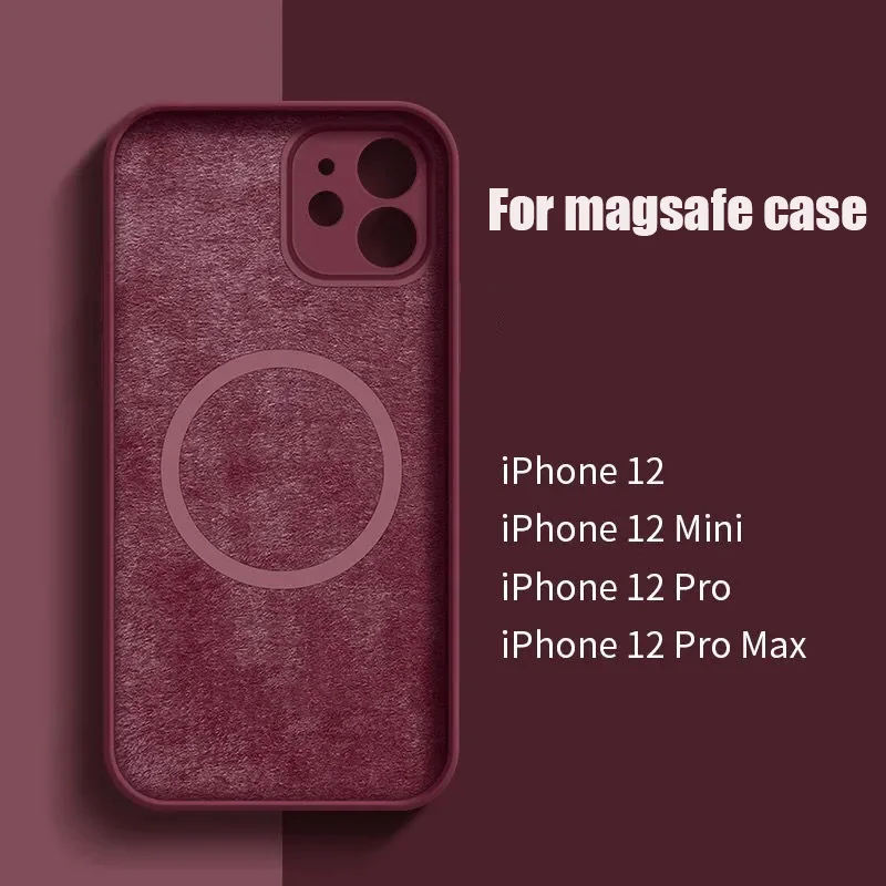 For iphone seiies magnetic case 11/12/13 liquid silicone iPhone 11promax 12/13 promax all-inclusive box mini | Мобильные телефоны и