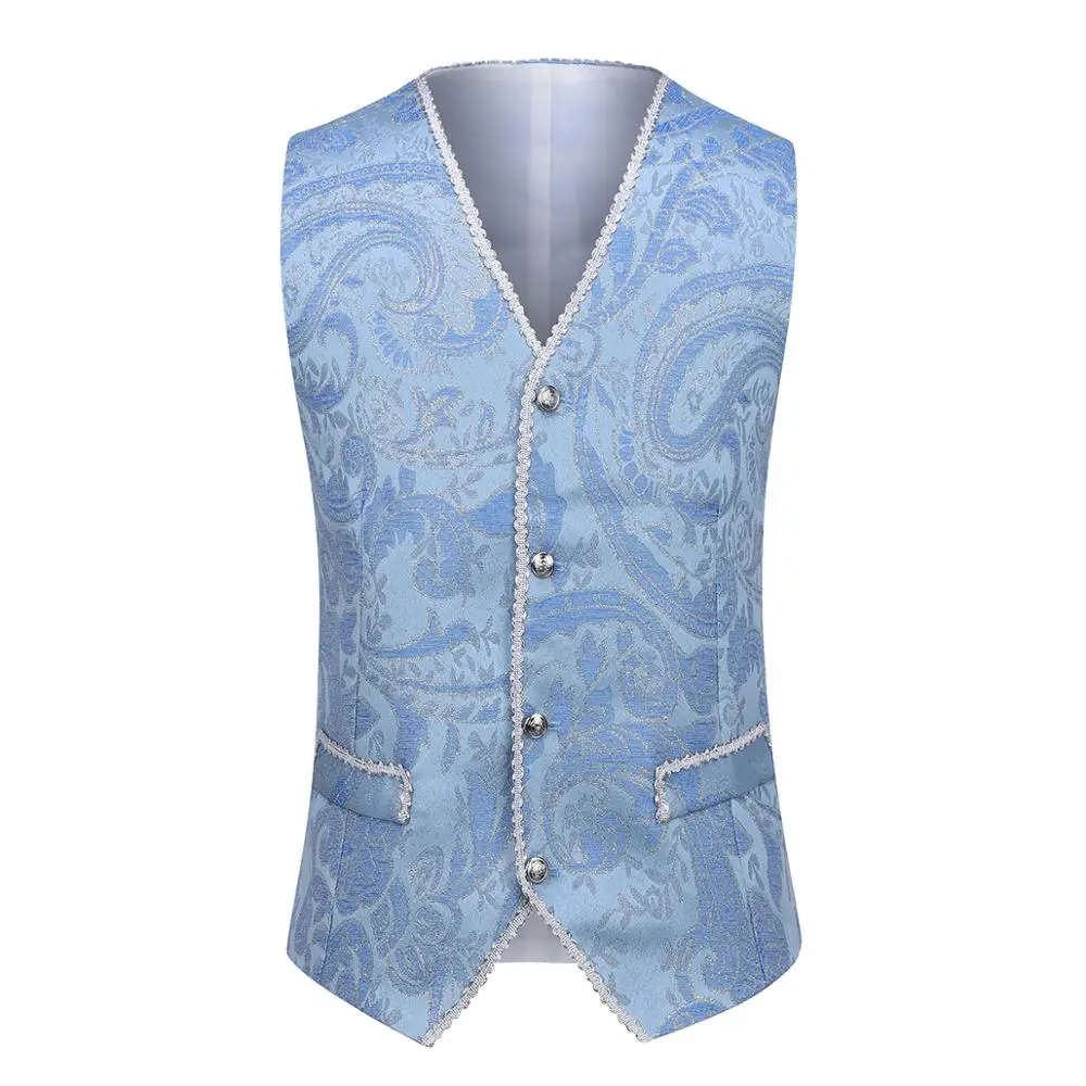 YUNCLOS синий Королевский корт мужской костюм английский стиль 3 штуки Банкетный