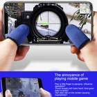 Дышащие напальчники для игрового контроллера Pubg, 1 пара, защита от пота, защита от царапин, Игровые перчатки для сенсорного экрана