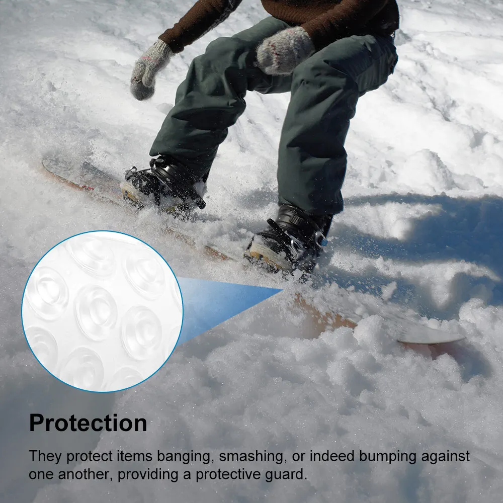 

Snowboard Protective Mat Skiing Anti-Skid Feet Cabinet Gasket Self Adhesive Durable Transparent Outdoor Ski Non-Slip Accessory